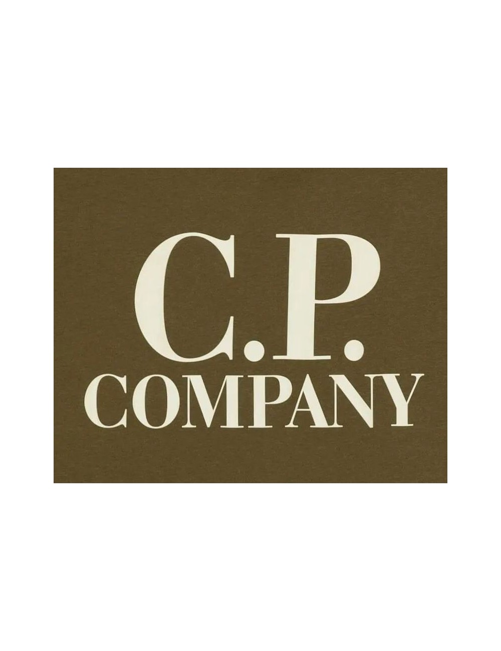 C.P. COMPANY Camiseta manga corta verde 30/1 doble logo