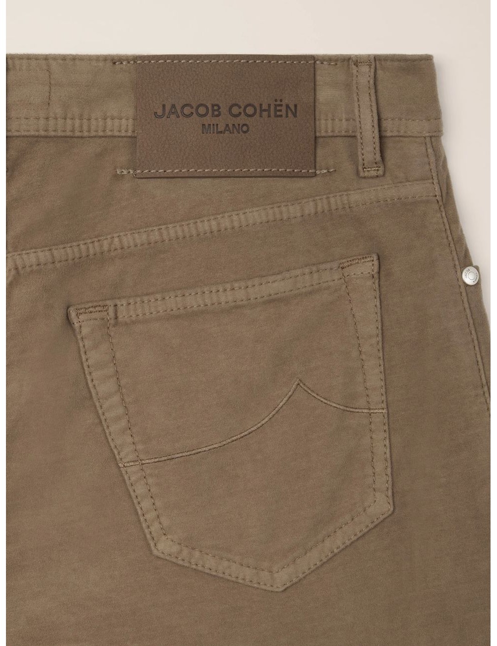JACOB COHËN vaquero color gris elefante KHAKI BEIGE en pana lisa