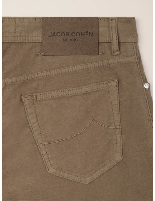 JACOB COHËN vaquero color gris elefante KHAKI BEIGE en pana lisa