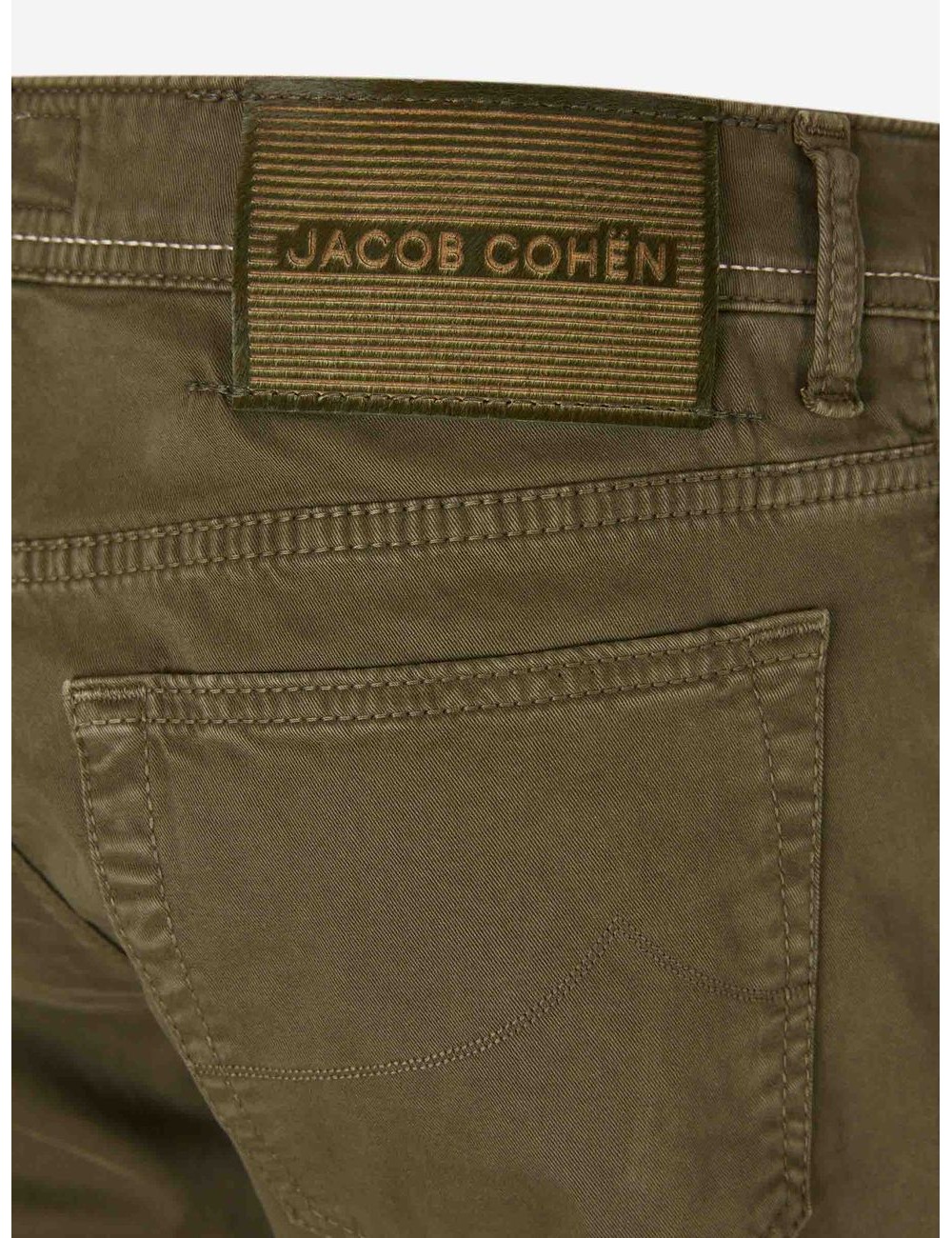 Jacob Cohën vaquero bard gabardina elástica verde | Ego Madrid