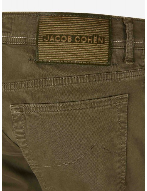 Jacob Cohën vaquero bard gabardina elástica verde | Ego Madrid