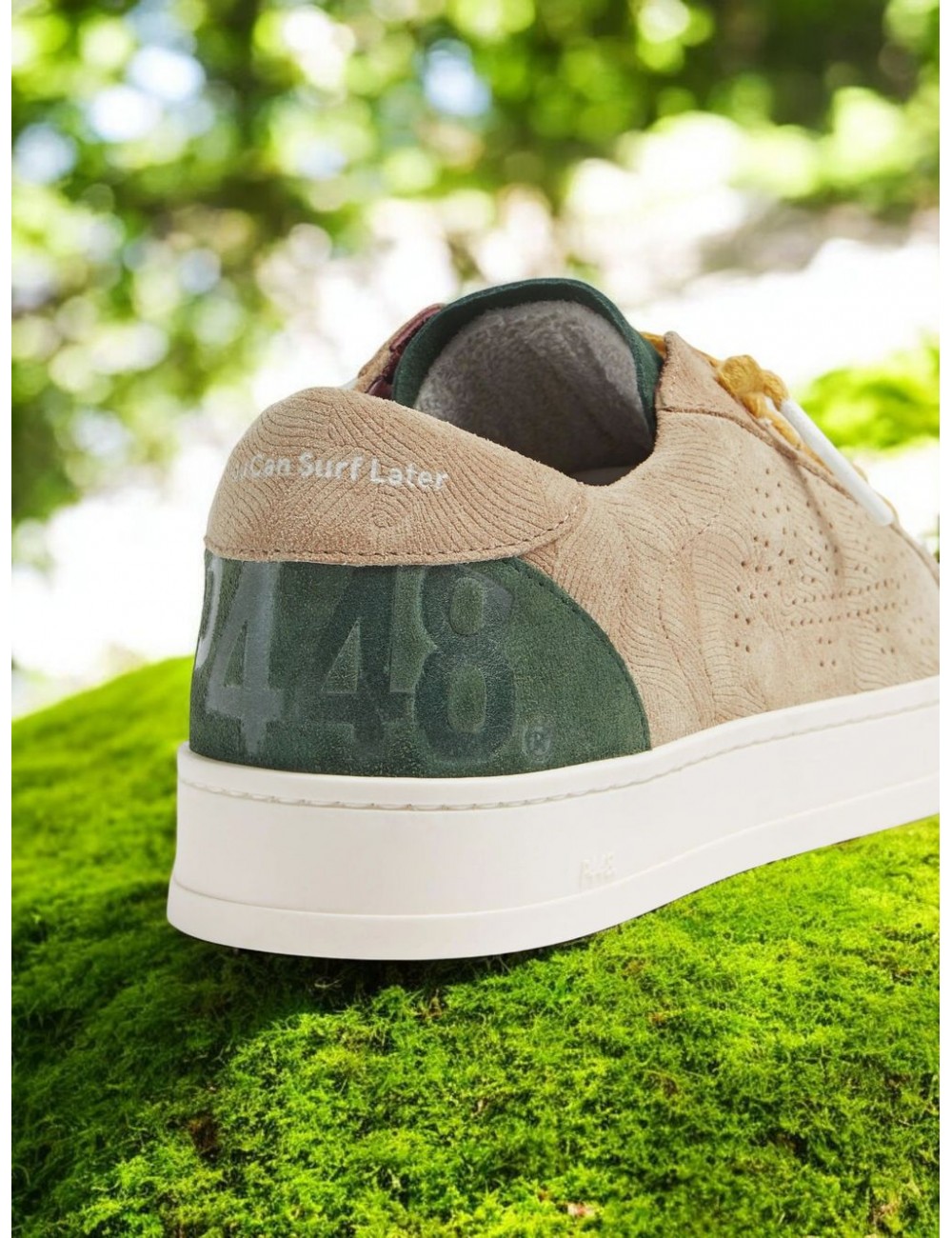 P448 zapatilla Jack blone ante beige