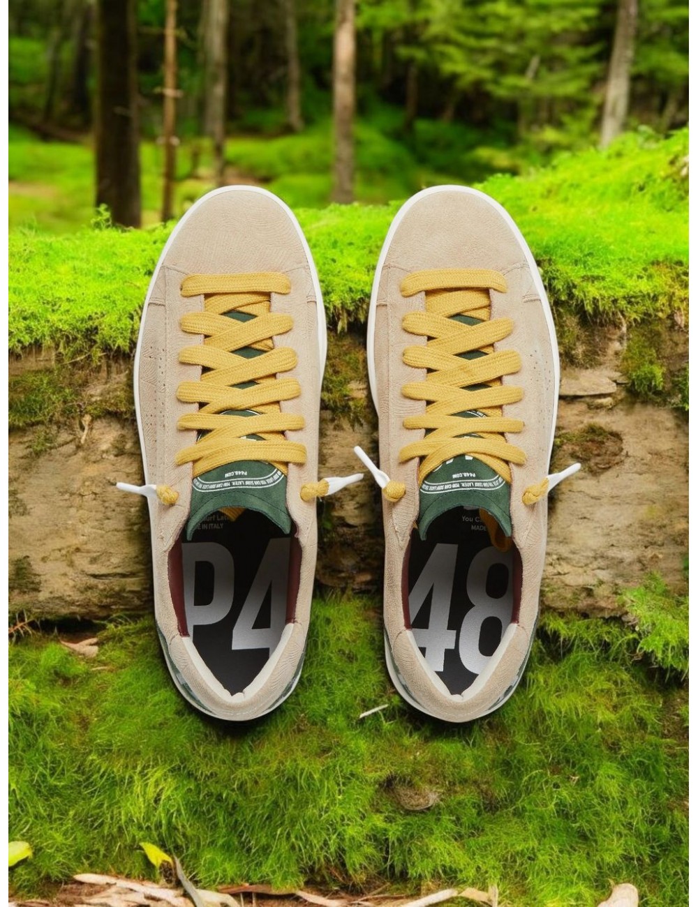 P448 zapatilla Jack blone ante beige