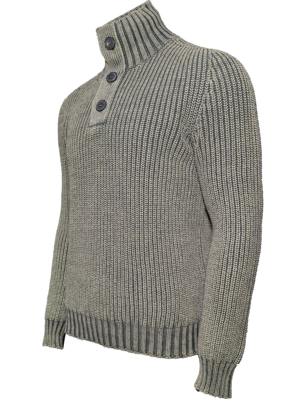 Arovescio Polo verde liquen botones tinto Stone | Ego Madrid oficial