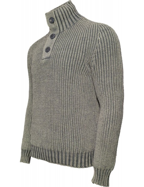 Arovescio Polo verde liquen botones tinto Stone | Ego Madrid oficial