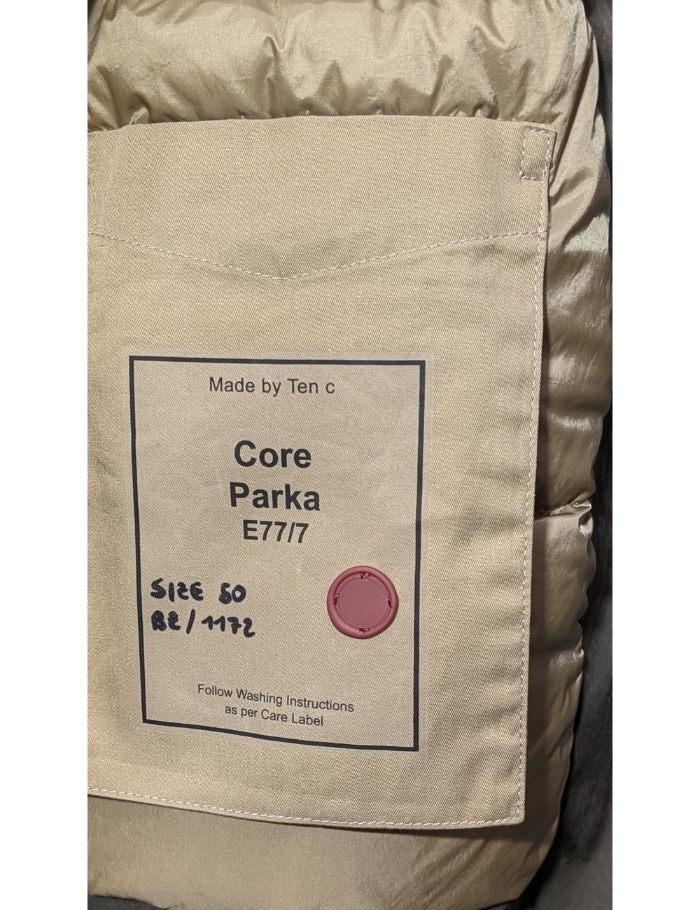 TEN C Core Down Parka verde | Ego Madrid oficial