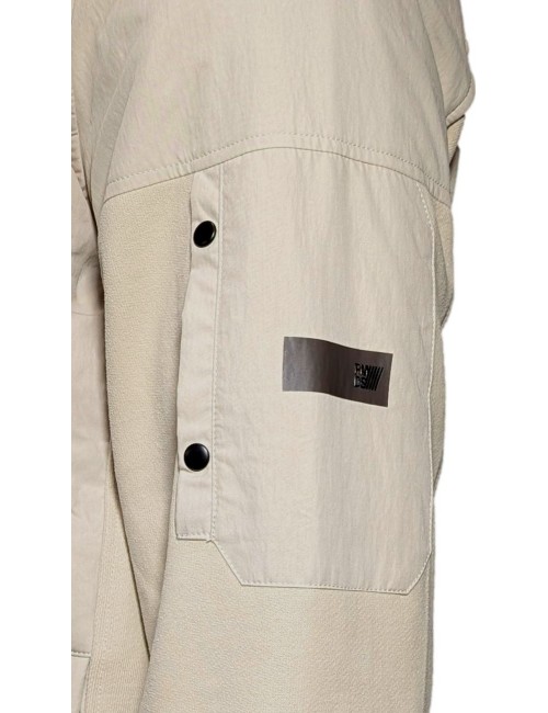 PMDS Chaqueta Thair híbrida nailon fleece beige claro