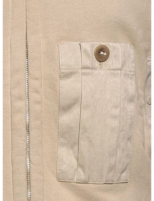 TEN C Sudadera abierta beige | Ego Madrid oficial
