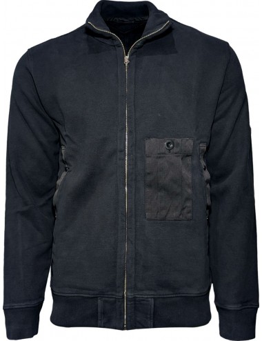TEN C Sudadera abierta azul marino