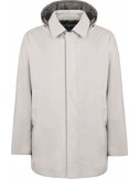FRADI Gabardina Gordon capucha desmontable gris perla