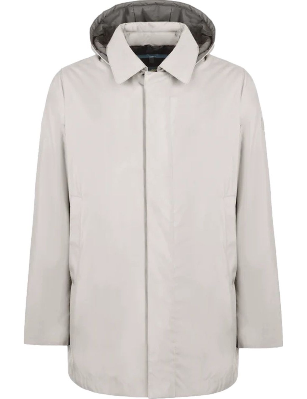 FRADI Gabardina Gordon capucha desmontable gris perla
