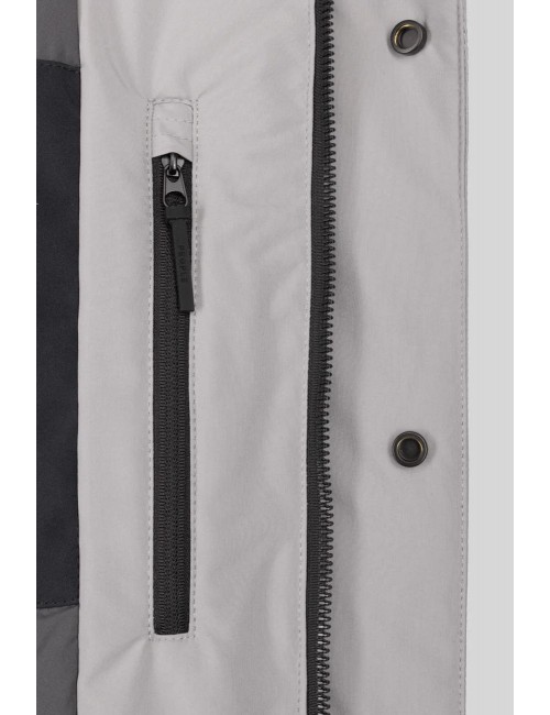 FRADI Gabardina Gordon capucha desmontable gris perla