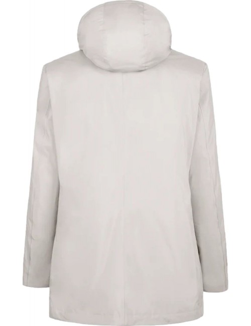 FRADI Gabardina Gordon capucha desmontable gris perla