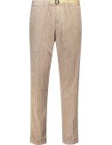WHITE SAND pantalon Greg de pana beige claro