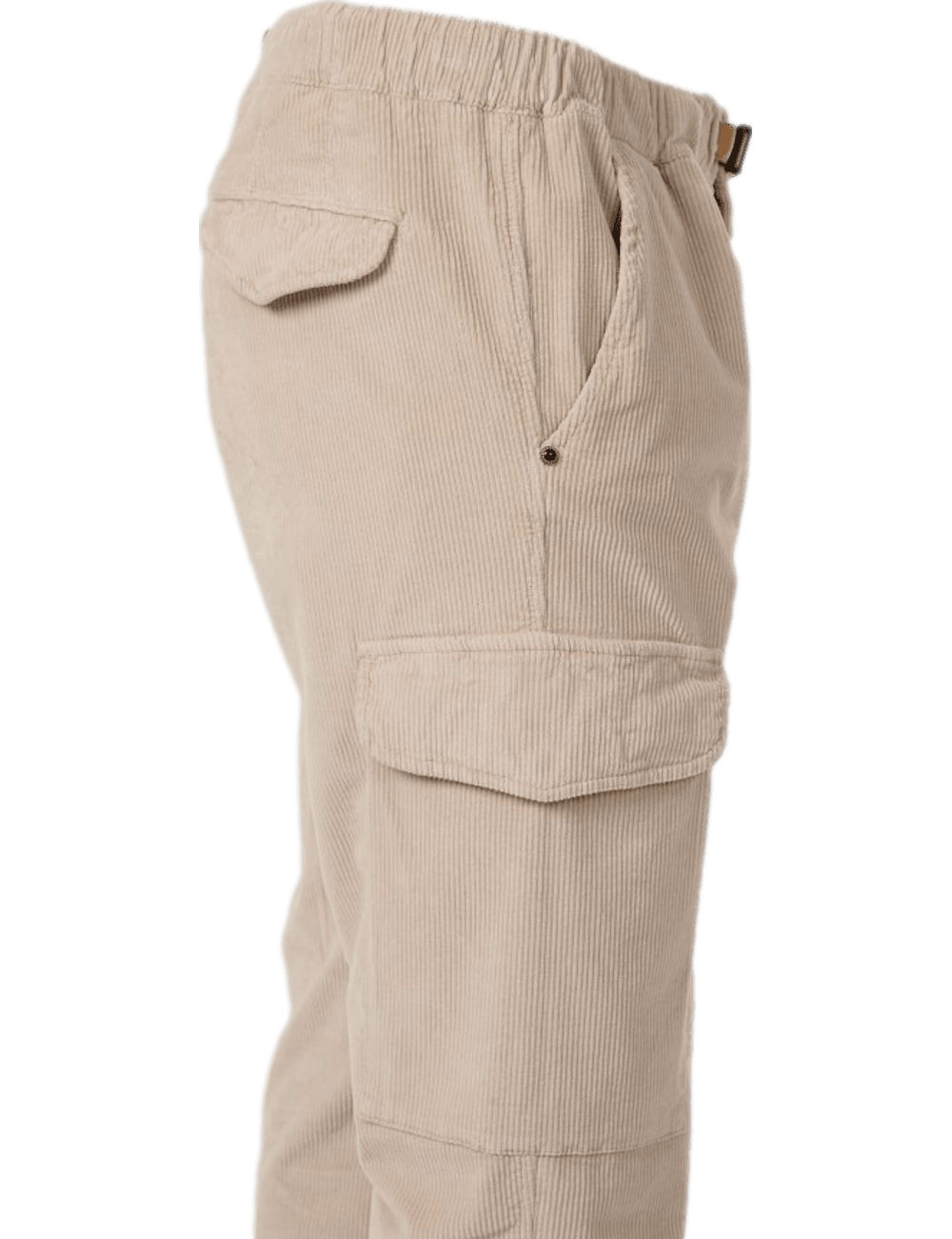 WHITE SAND pantalon cargo Bruce de pana beige claro | Ego Madrid