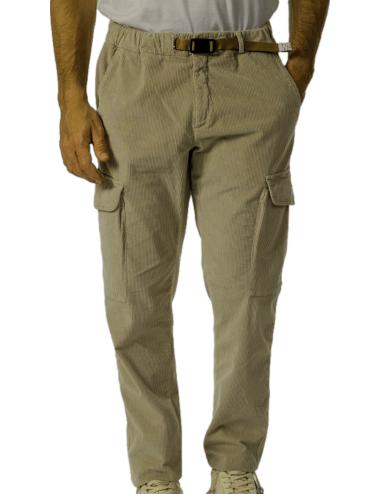 WHITE SAND pantalon cargo Bruce de pana verde caqui | Ego Madrid