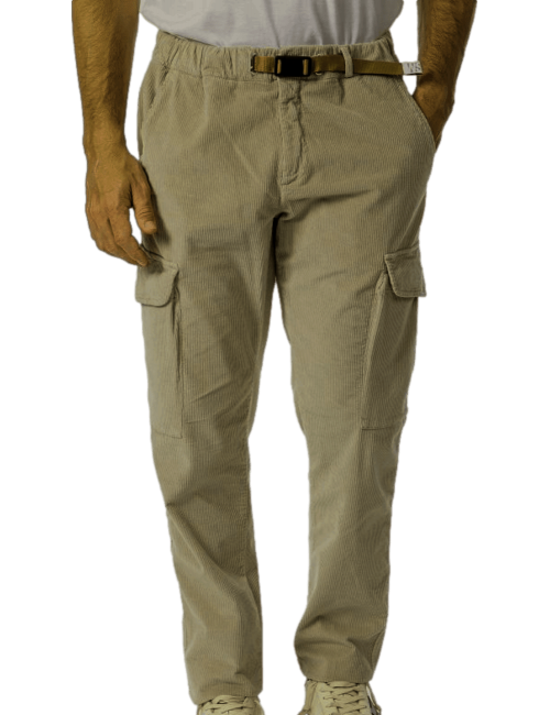 WHITE SAND pantalon cargo Bruce de pana verde caqui | Ego Madrid