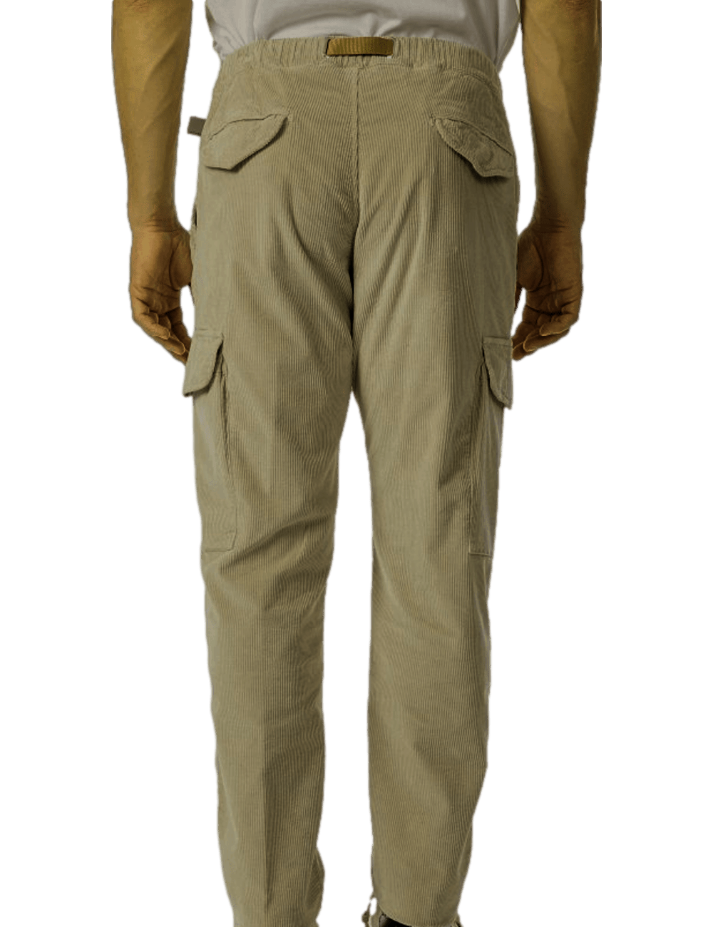 WHITE SAND pantalon cargo Bruce de pana verde caqui | Ego Madrid