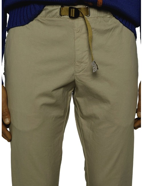 WHITE SAND pantalon Greg gabardina elástica verde caqui