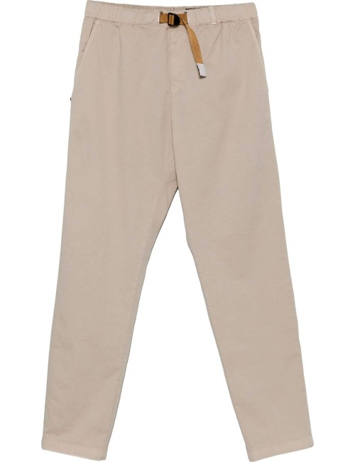 WHITE SAND pantalon Greg gabardina elástica beige  | Ego Madrid