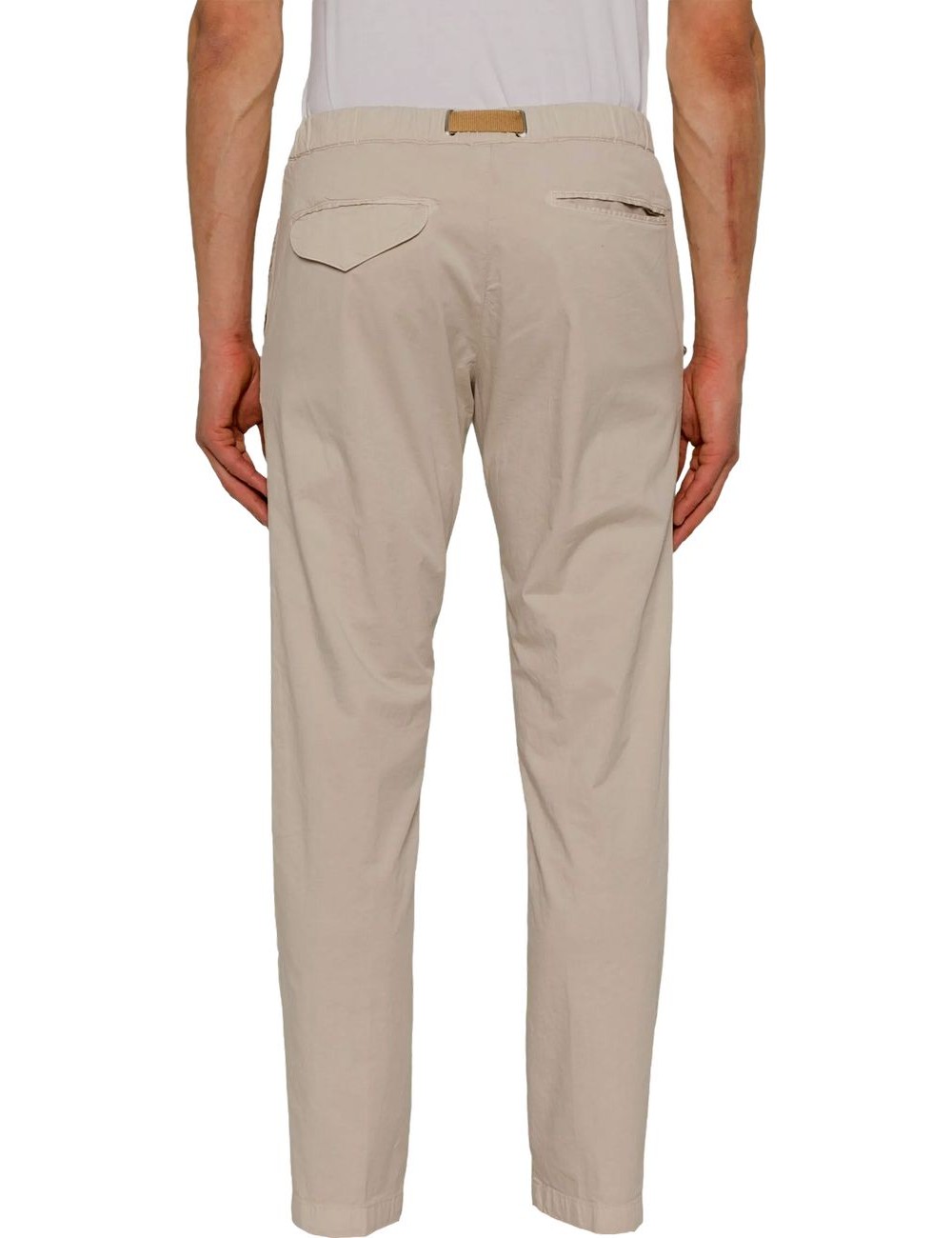 WHITE SAND pantalon Greg gabardina elástica beige  | Ego Madrid