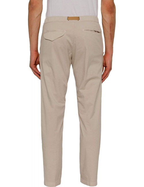 WHITE SAND pantalon Greg gabardina elástica beige  | Ego Madrid