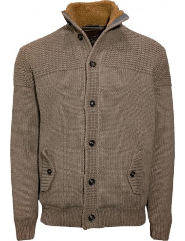 FERRANTE Chaqueta de punto marrón acolchada