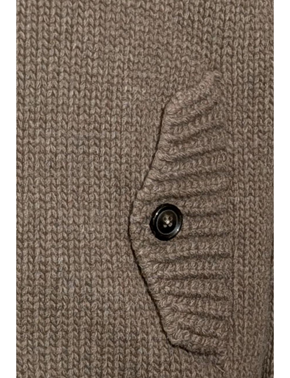 FERRANTE Chaqueta de punto marrón acolchada