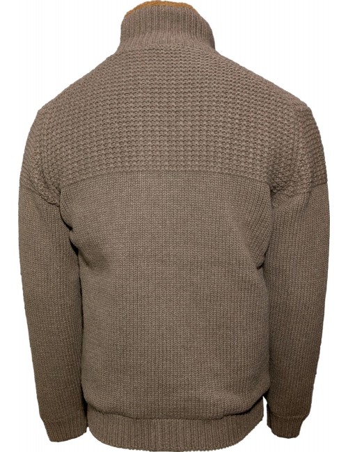 FERRANTE Chaqueta de punto marrón acolchada