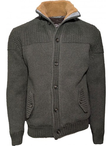 FERRANTE Chaqueta de punto verde acolchada