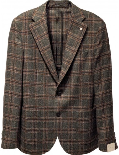 Blazer verde de cuadros de lbm