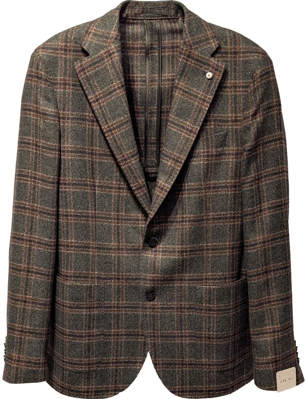 Blazer verde de cuadros de lbm
