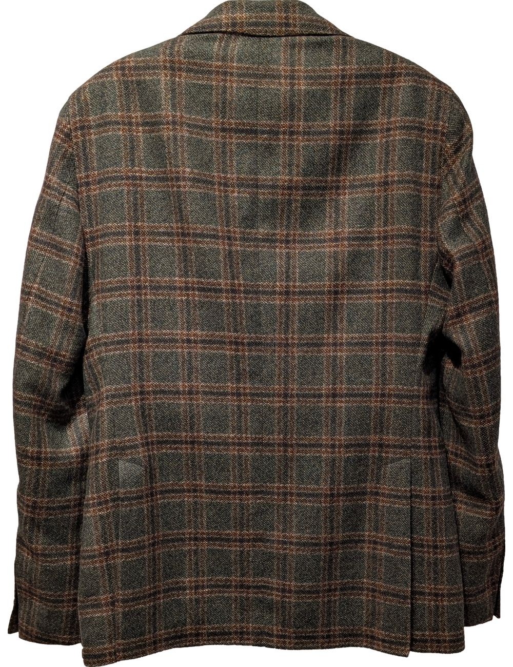 L.B.M. Americana Jack lana cachemir en cuadros verde | Almirante Seis Madrid