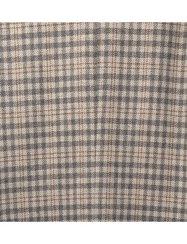 ALMIRANTE SEIS L.B.M. Americana Jack de cuadros en lana cashmere gris corte regular 2