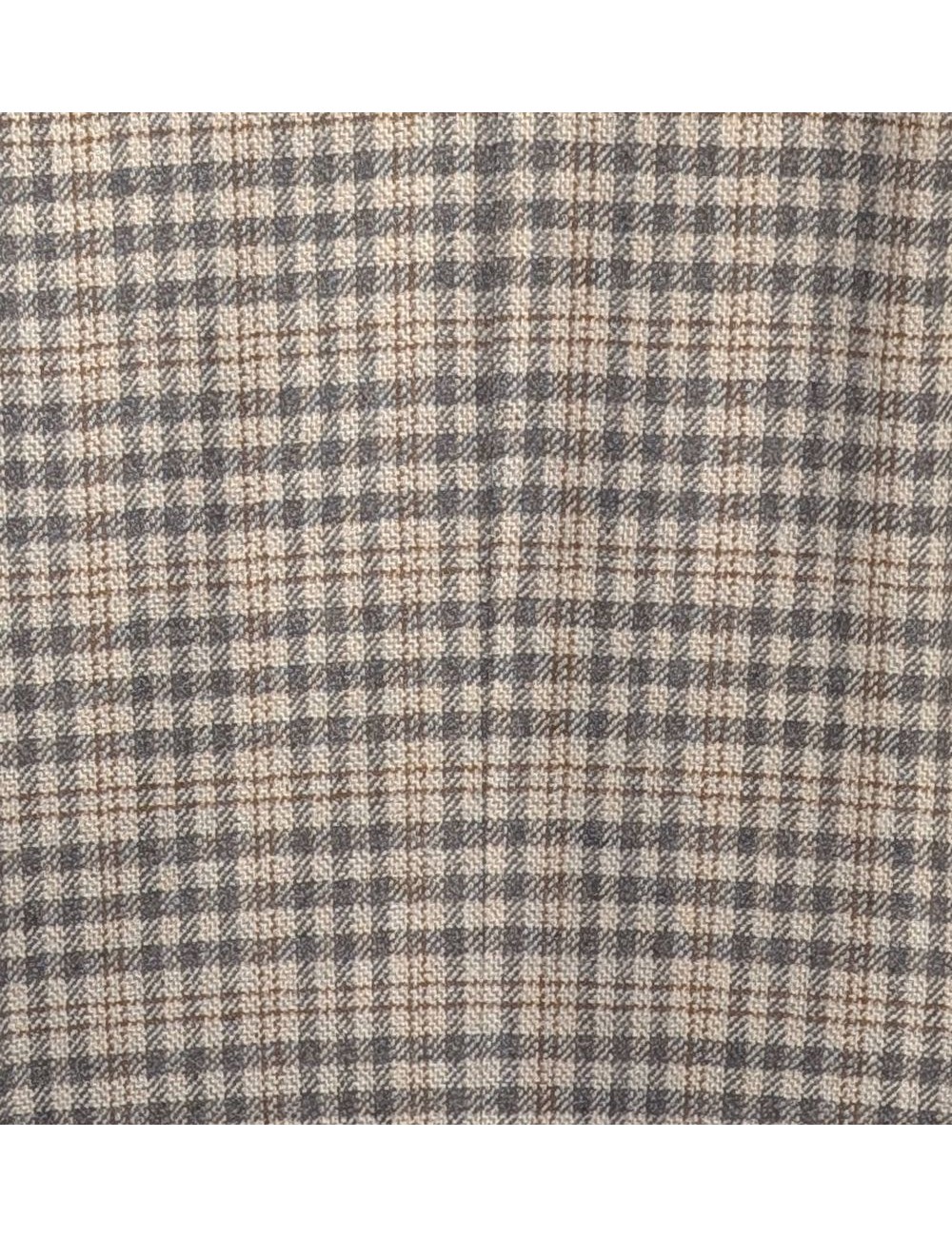 ALMIRANTE SEIS L.B.M. Americana Jack de cuadros en lana cashmere gris corte regular