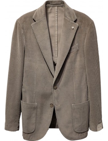 L.B.M. Americana Jack pana beige teñida en prenda de corte regular