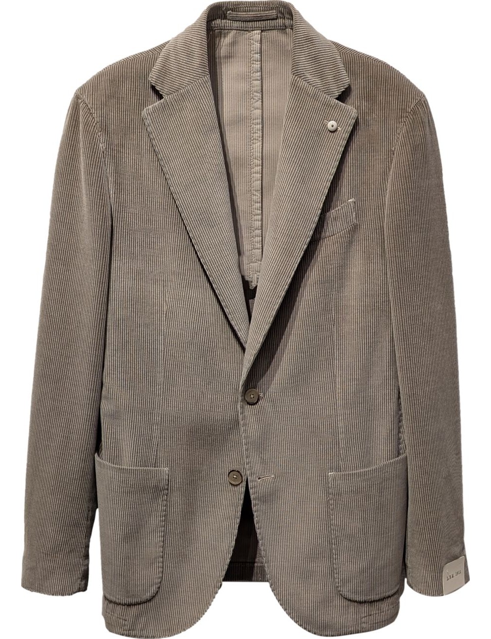 L.B.M. Americana Jack pana beige teñida en prenda de corte regular