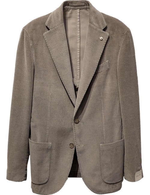 L.B.M. Americana Jack pana beige teñida en prenda de corte regular