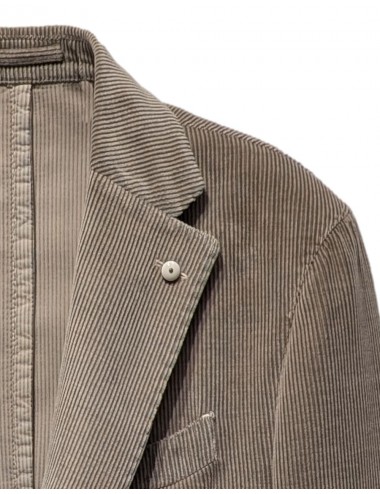L.B.M. Americana Jack pana beige teñida en prenda de corte regular 2