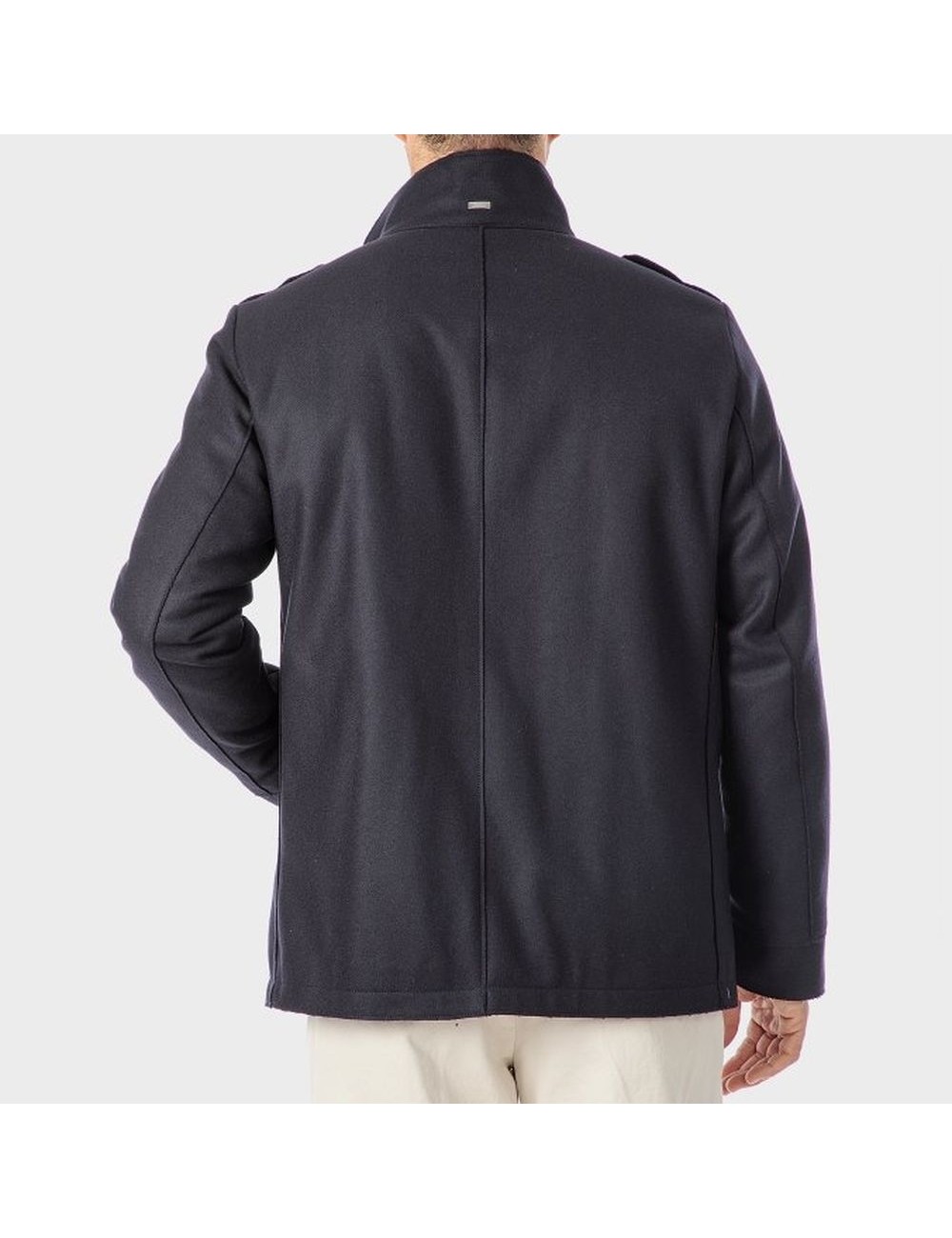 HERNO Peacoat azul marino interior acolchado