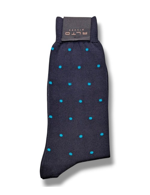 Alto Milano calcetín Bill azul topos | Ego Madrid