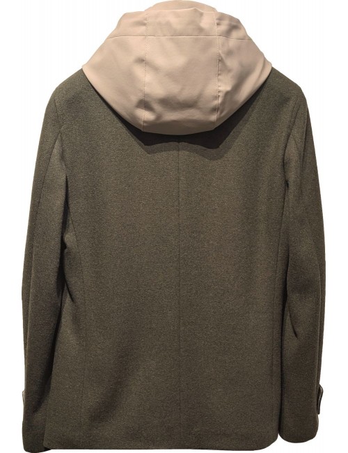 Chaqueton verde cruzado de l.b.m.