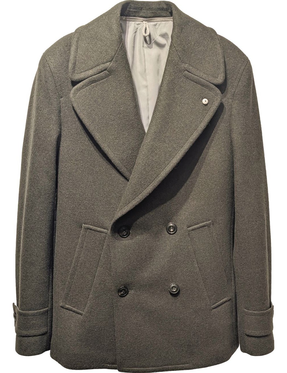 Chaqueton verde cruzado de l.b.m.