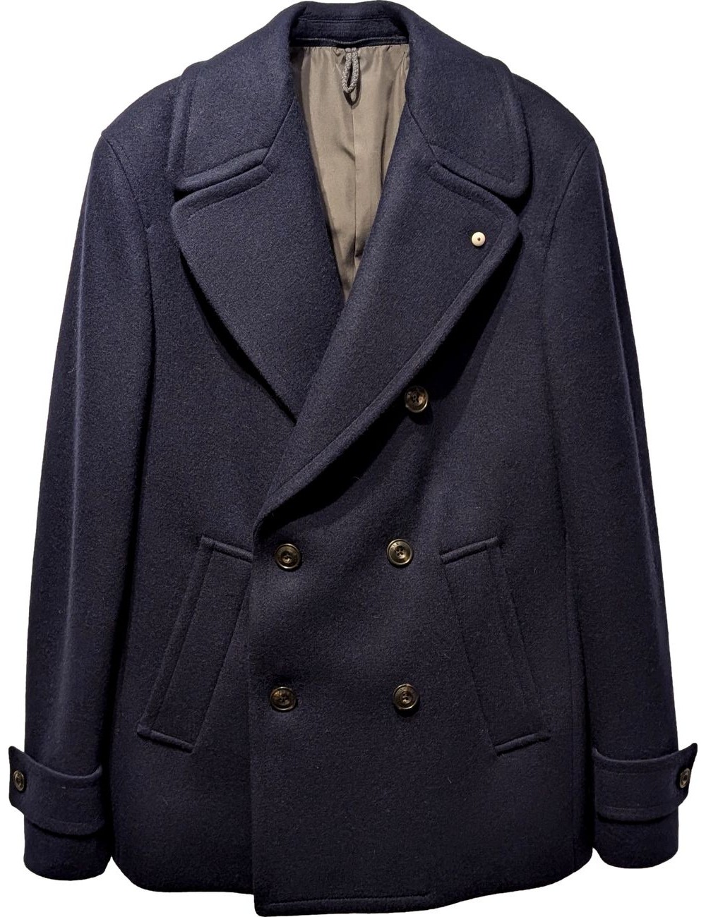 L.B.M. Abrigo chaquetón marinero azul con capucha desmontable