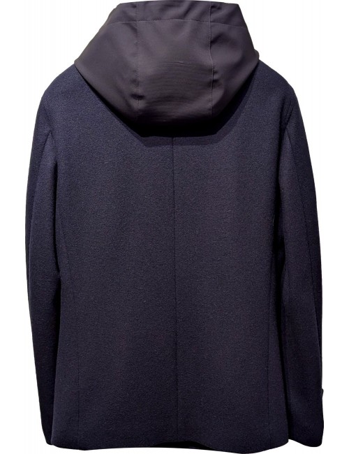 L.B.M. Abrigo chaquetón marinero azul con capucha desmontable