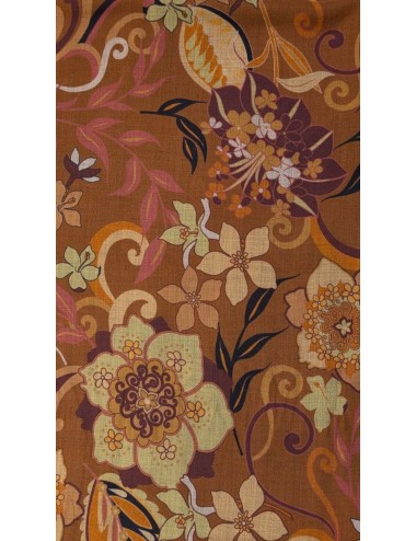 Arcuri Foulard Cric estampado floral ocre   | Almirante Seis Madrid 2