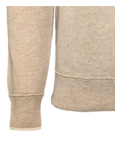 MASQ Sudadera beige de punto con capucha 2