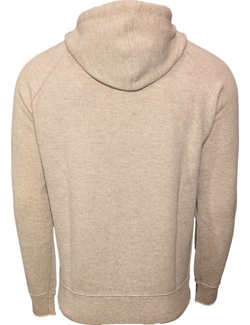 MASQ Sudadera beige de punto con capucha