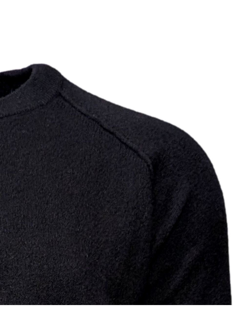 MASQ Sudadera de punto en cuello redondo color negro | Ego Madrid