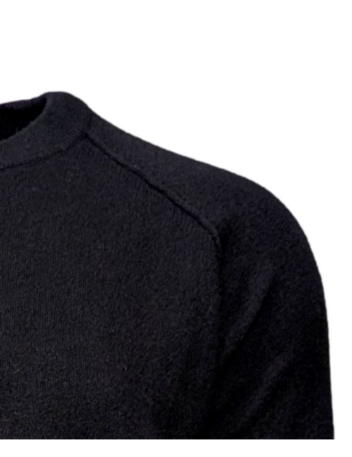 MASQ Sudadera de punto en cuello redondo color negro | Ego Madrid